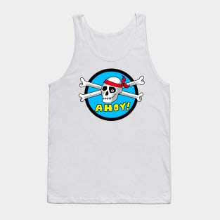 Ahoy skull and crossbones Tank Top